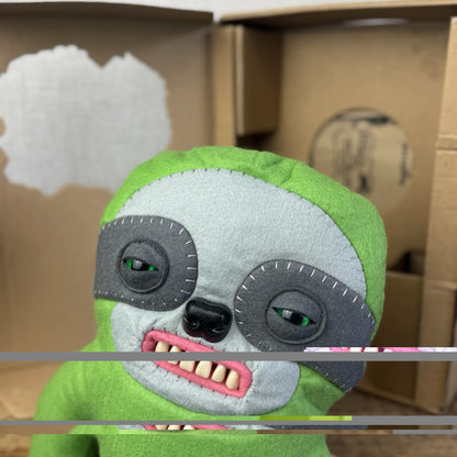 Fuggler Large Green Sickening Sloth - Large Green Sloth Claws Large 14" BNIB