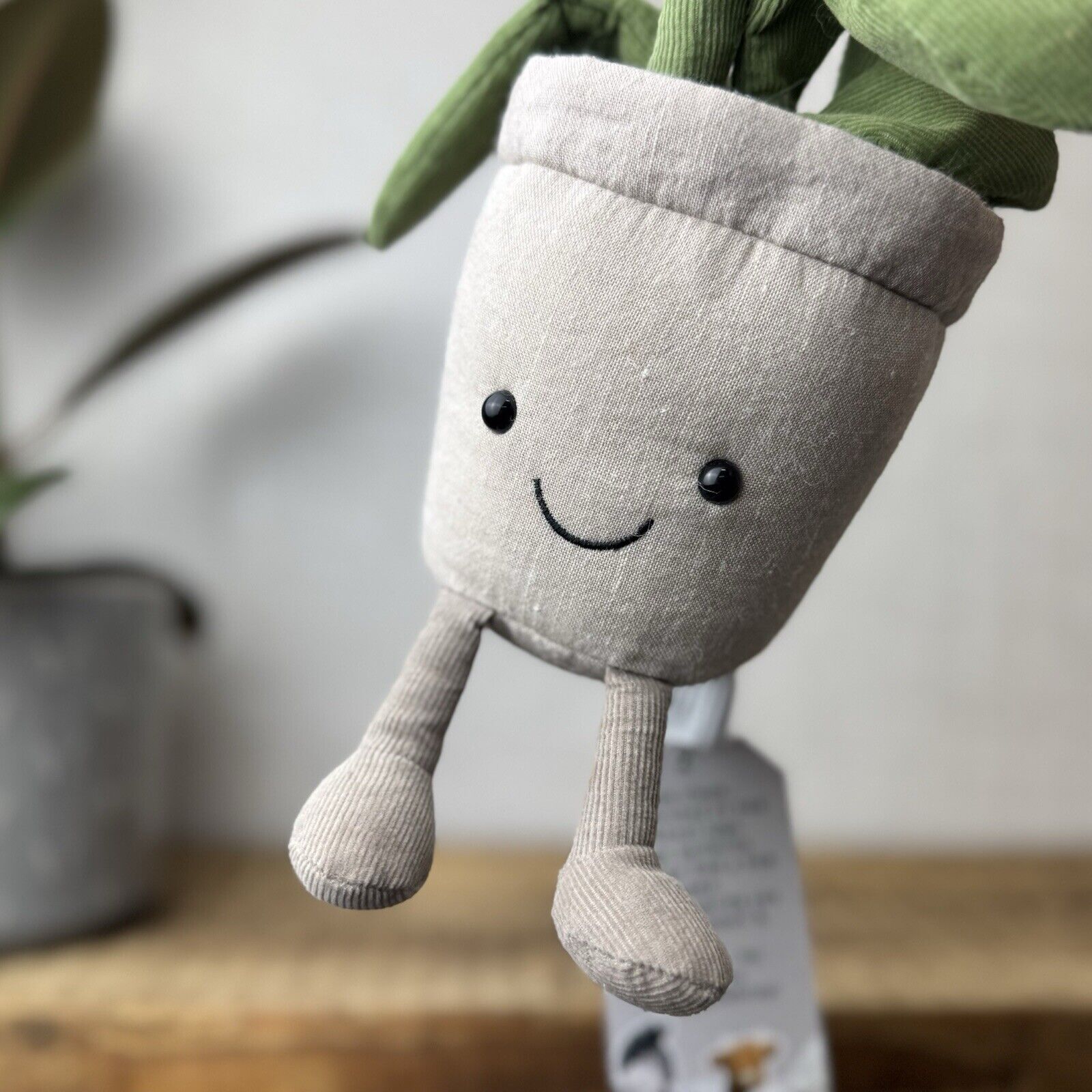 Jellycat Amuseable White Orchid - Retired Jellycat Potted Plant Medium 12"
