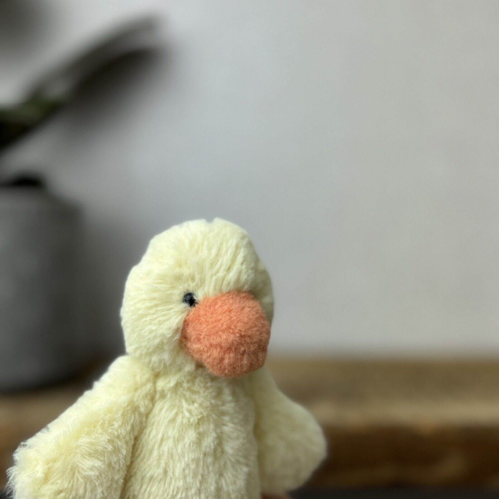 Jellycat Tiny Bashful Duckling - Tiny Yellow & Orange Duck Beanie Retired 5”
