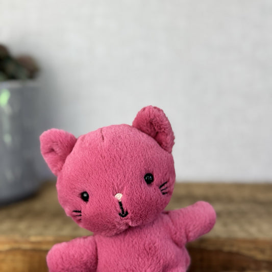 Jellycat Sweetsicle Cat - Tiny Pink Rabbit Plush Beanie New Without Tags 5"
