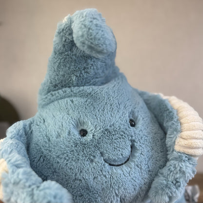Jellycat Skye Starfish Plush Toy Large Blye Beanie Starfish Plush With Tags 16”