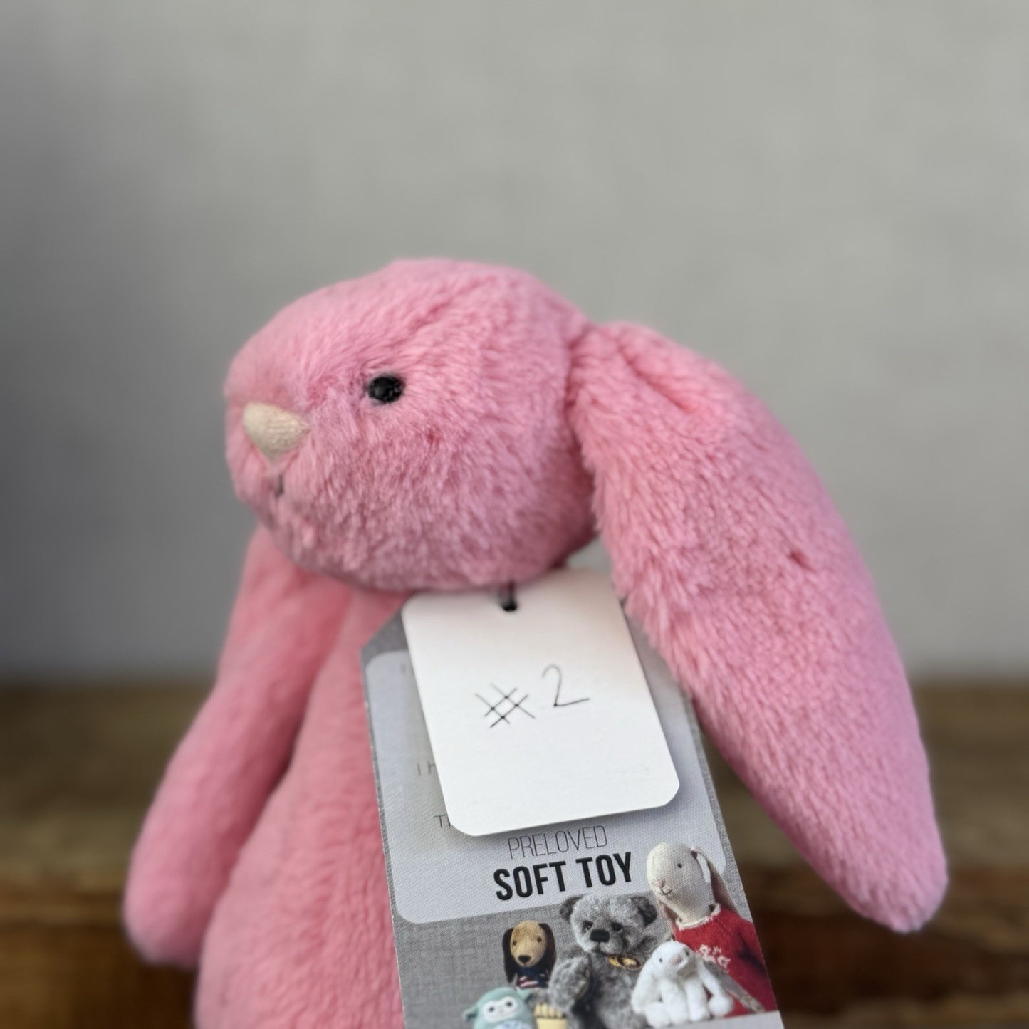 Jellycat Small Bashful Sorbet Bunny - Soft Pink Rabbit Retired Jellycat 8" (#2)