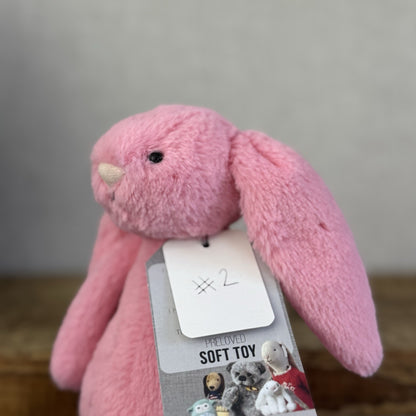 Jellycat Small Bashful Sorbet Bunny - Soft Pink Rabbit Retired Jellycat 8" (#2)