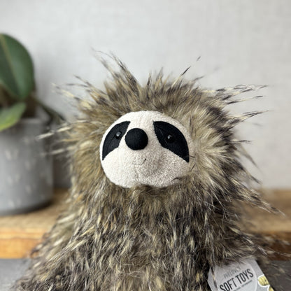 Jellycat Cyril Sloth - Fluffy Grey/brown Sloth Soft Toy Retired Rare Beanie 14”