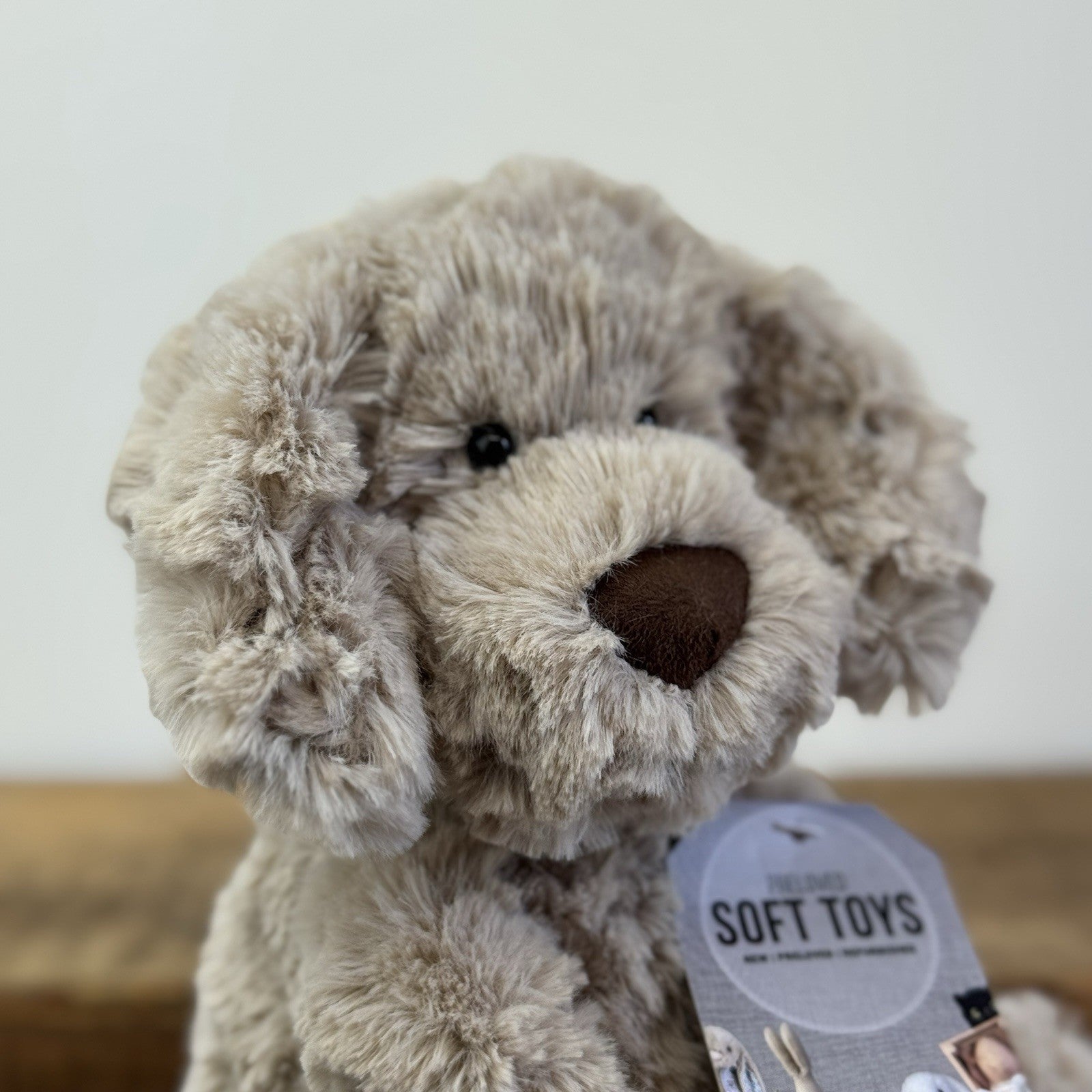 Jellycat Riley Fuddlewuddle Puppy - Beige Medium White Company Exclusive Beige