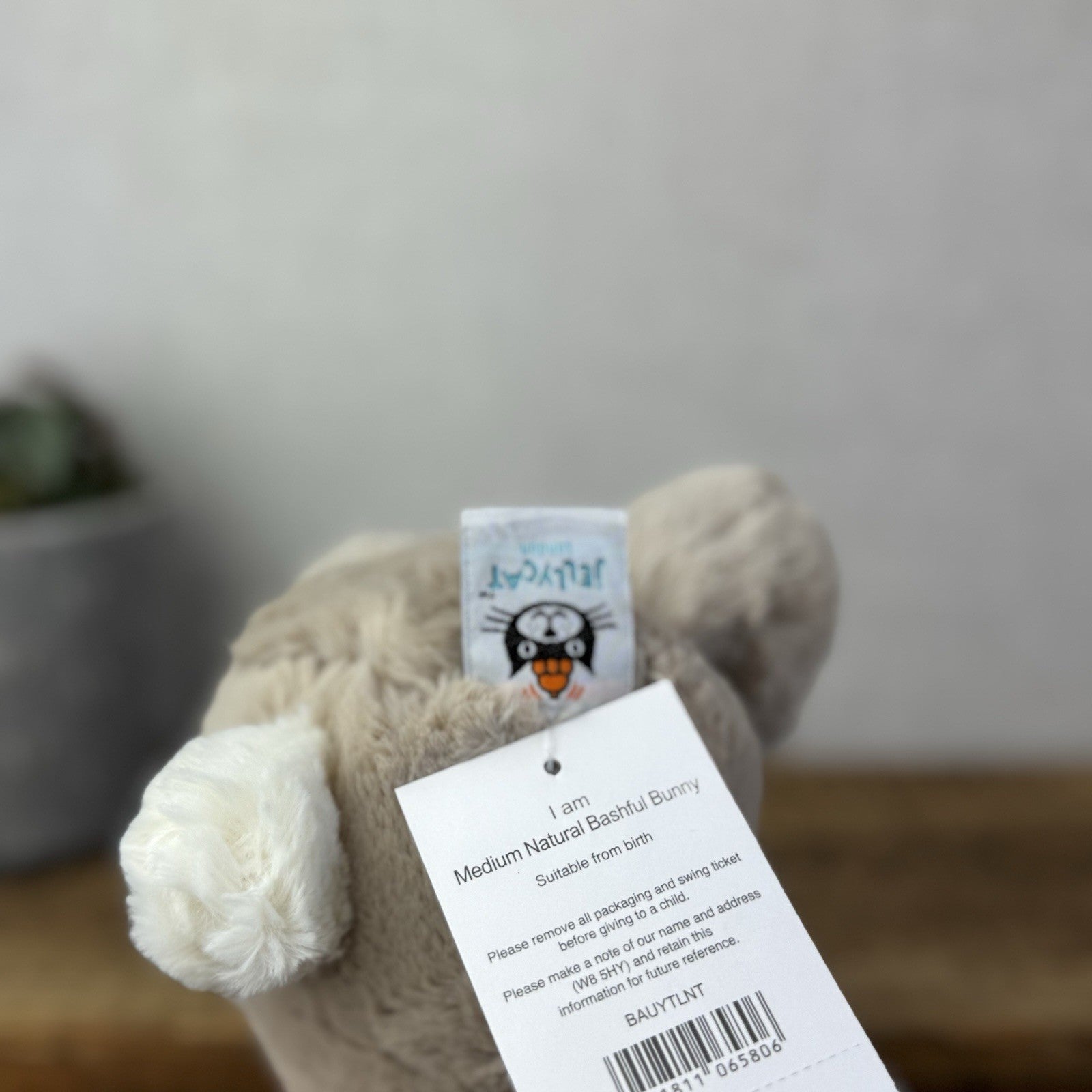 Jellycat Medium Natural Bunny - Little White Company Exclusive Version New Tags