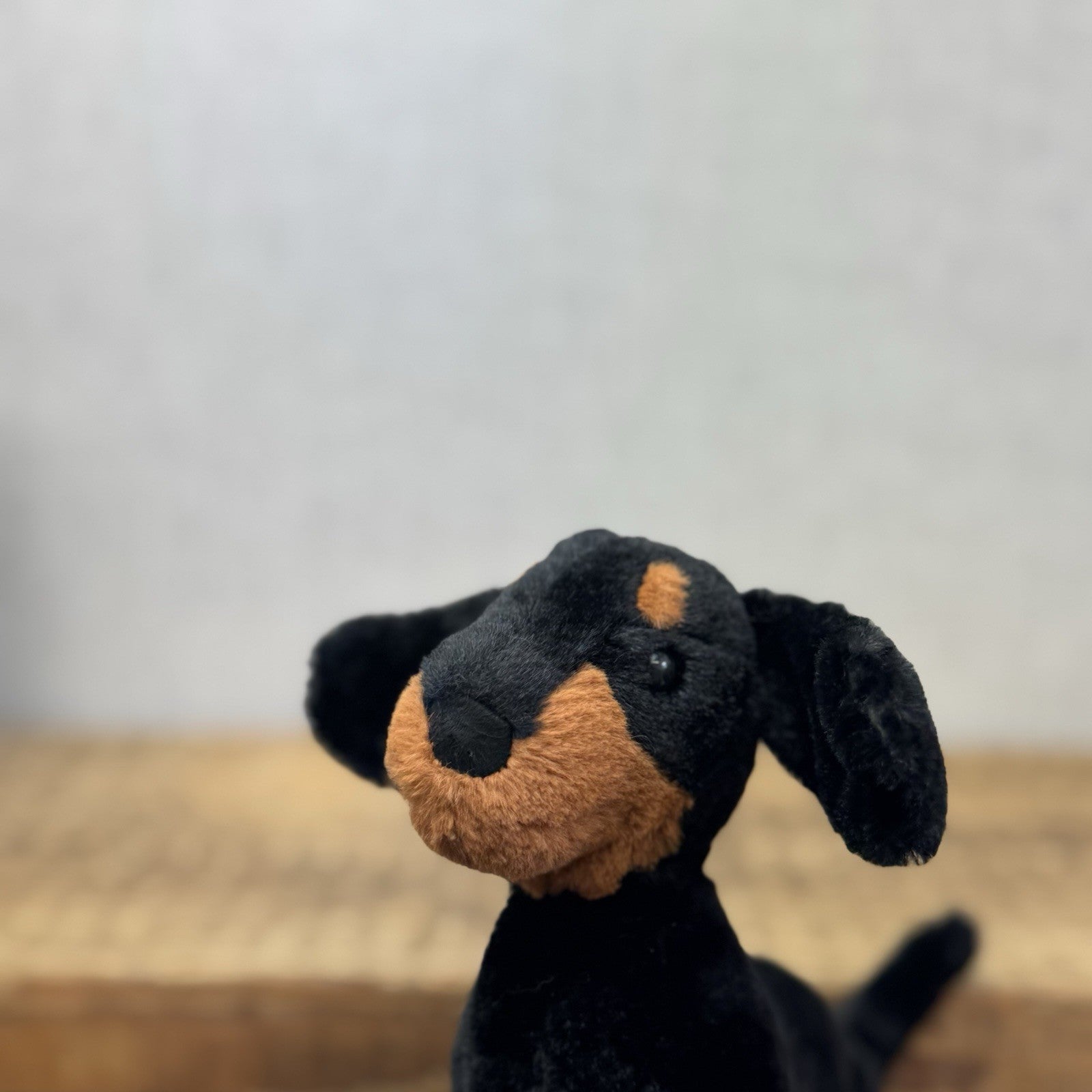 Jellycat Otto Sausage Dog - Brown/Black Sausage Dog Beanie Soft Toy Plush 8"