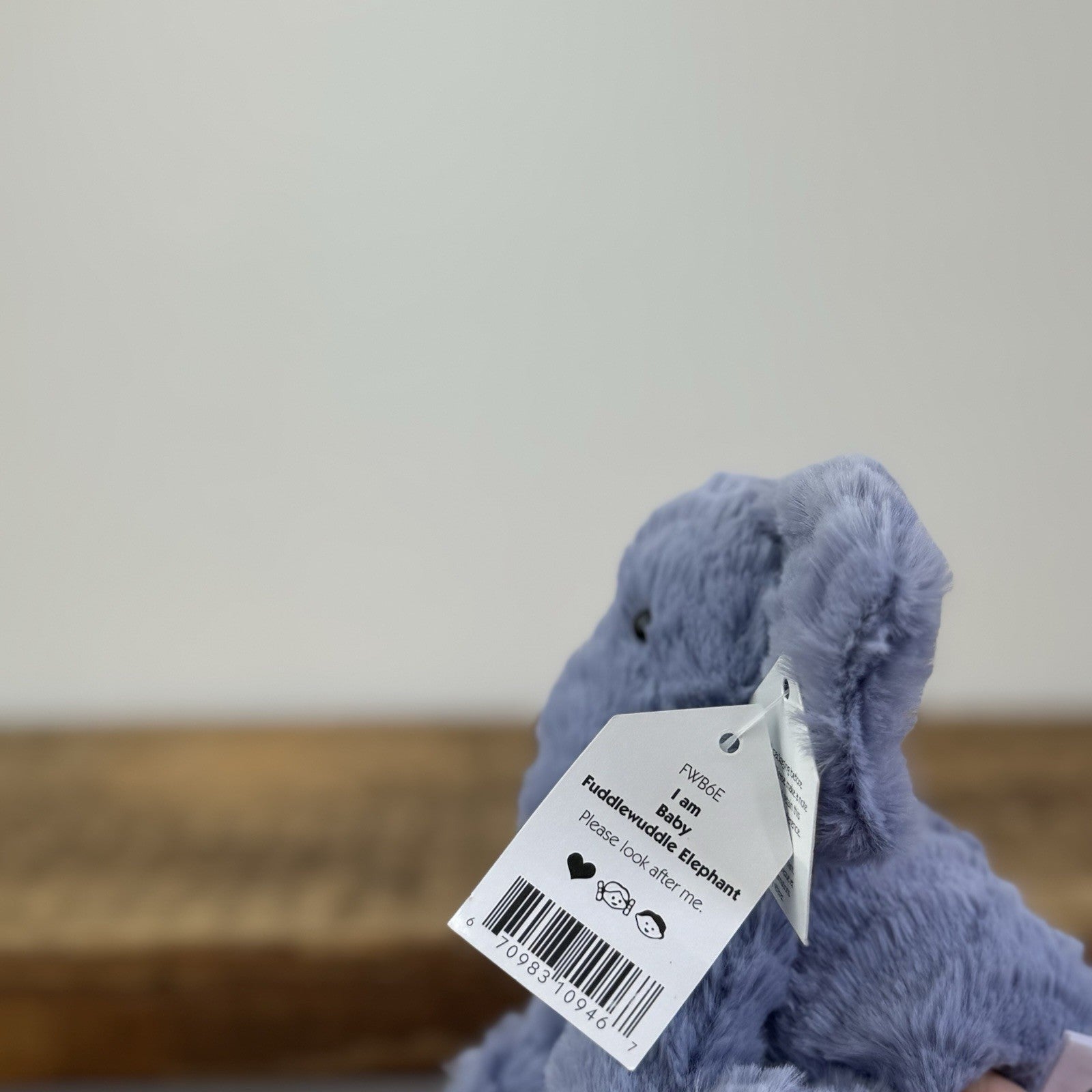 Jellycat Tiny Fuddlewuddle Elephant - Blue Soft Toy Retired Beanie New With Tags