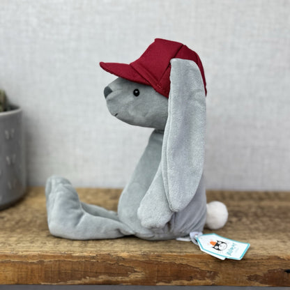 Jellycat Hip Hop Bunny - Grey Bunny Baseball Cap Rare Retired New With Tags
