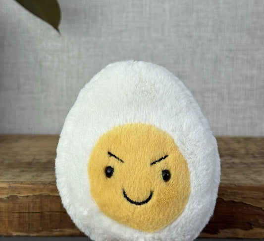 Jellycat Amuseable Cheeky Boiled Egg - Frowning Egg  Toy Food Retired 5” (#3)