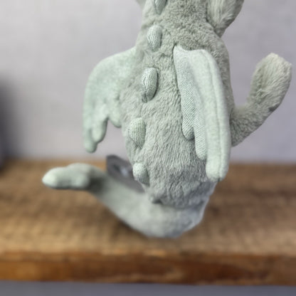 Jellycat Little Sage Dragon - Small Green Dragon Sparkly Wings Beanie Plush 11”