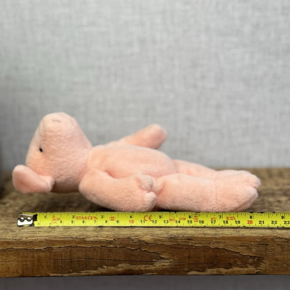 Marks & Spencers Small Pink Piglet Beanbag Soft Toy - Vintage Pig Plush 8”