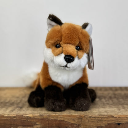 Hamleys Fox Soft Toy - Small Beanie Seated Fox Soft Toy New With Tags 8"