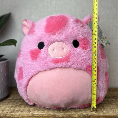 Squishmallow Gwendle the Pink Pig 12” FuzzMallow Plush - Pink Fluffy Pig Squish
