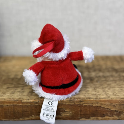 Marks & Spencers Mini Santa Hanging - Vintage Miniature Father Christmas M&S 4"