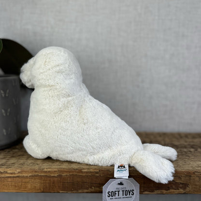 Jellycat Small Rafferty Seal Pup - White Seal Soft Toy Plush Retired 10” (#2)