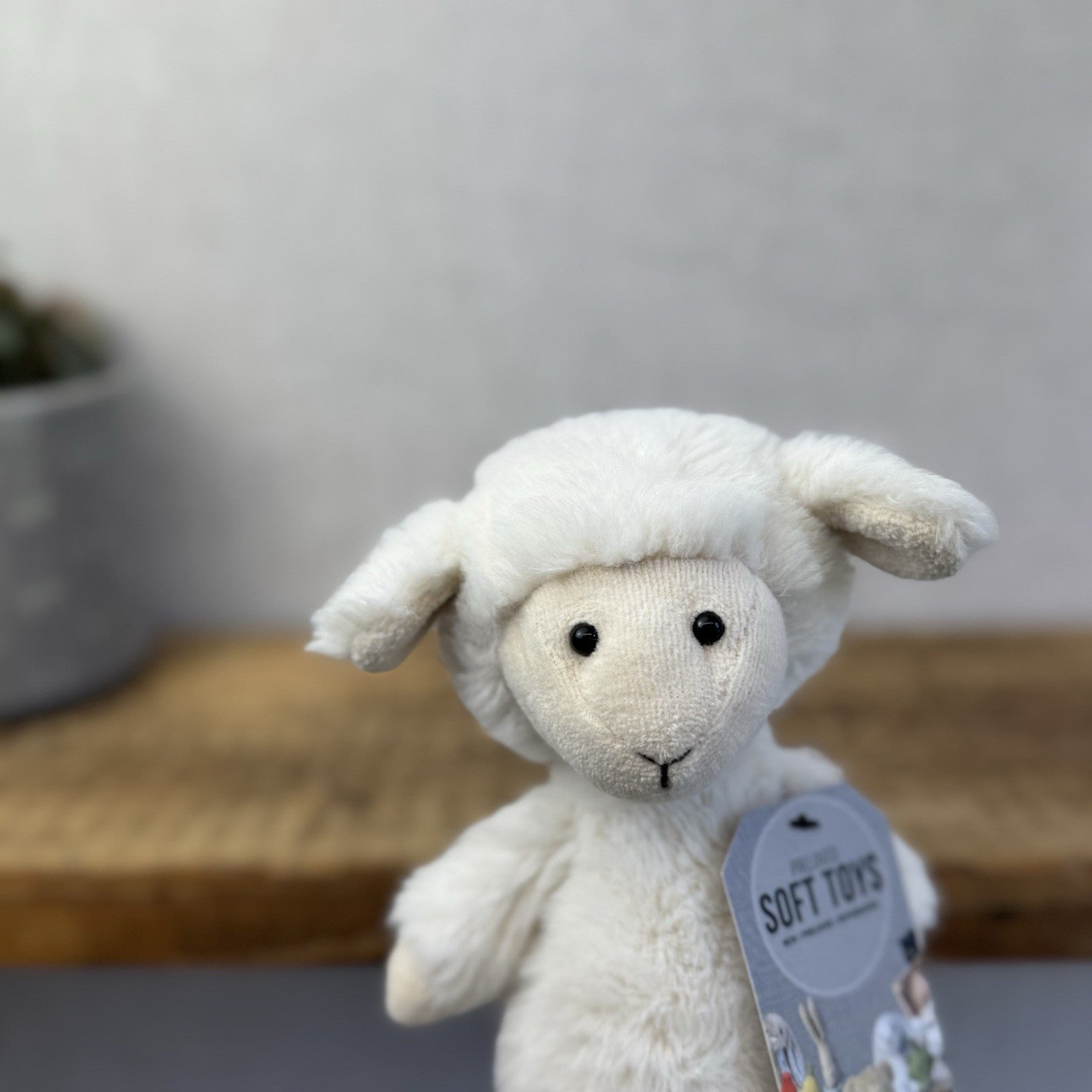 Jellycat Nibbles Lamb - White Sheep Beanie Farm Animal Fluffy Retired Rare 10"