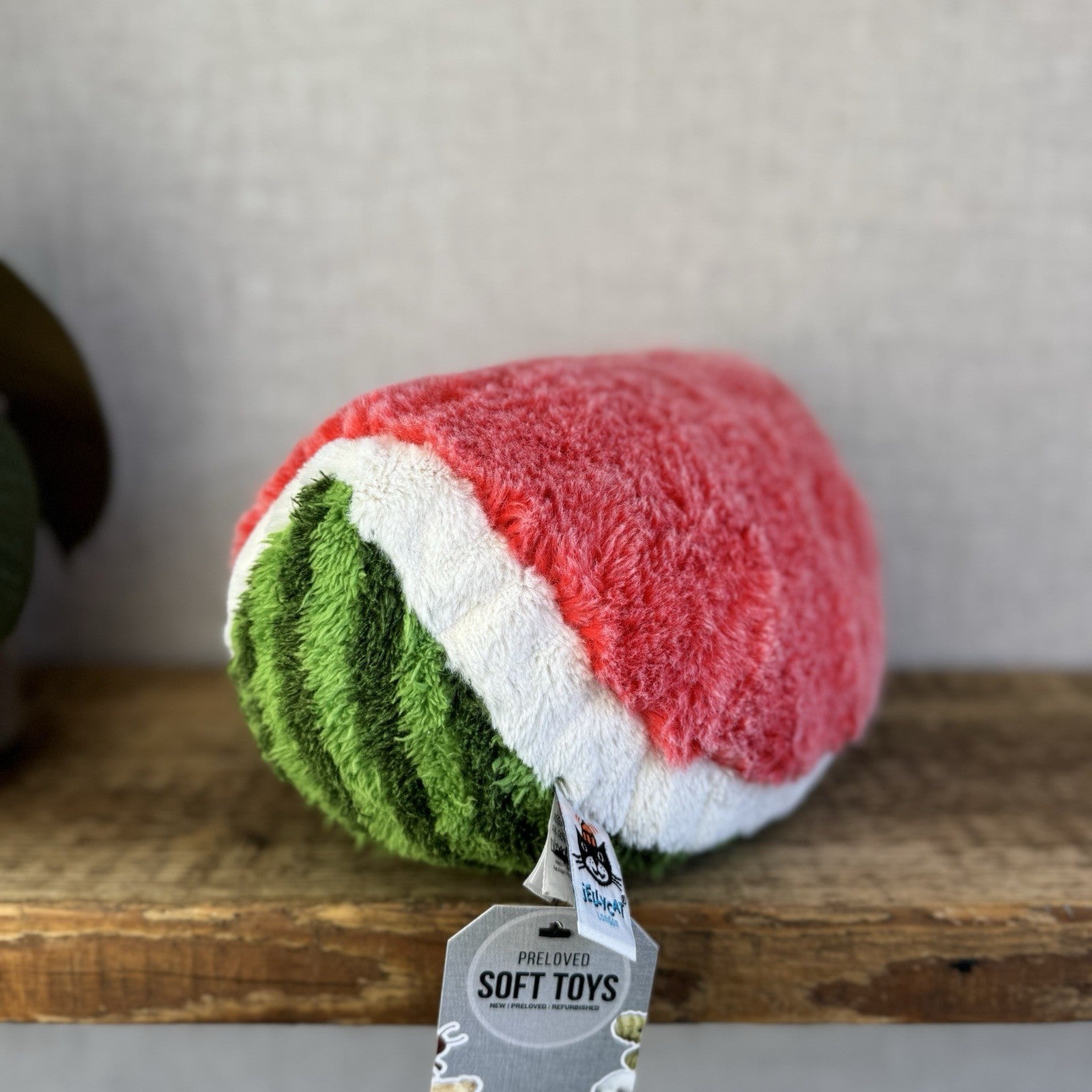 Jellycat Medium Amuseable Watermelon Slice - Fluffy Melon Soft Toy 11”