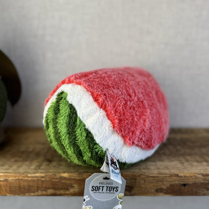 Jellycat Medium Amuseable Watermelon Slice - Fluffy Melon Soft Toy 11”