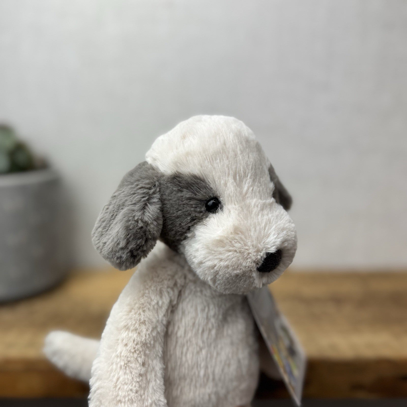 Jellycat Small Snugglet Barnaby Pup - Small Brown/Cream Dog Soft Retired 11"