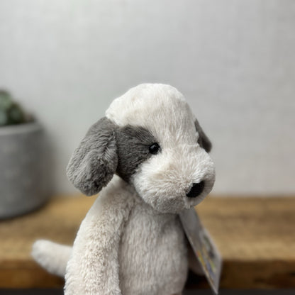 Jellycat Small Snugglet Barnaby Pup - Small Brown/Cream Dog Soft Retired 11"