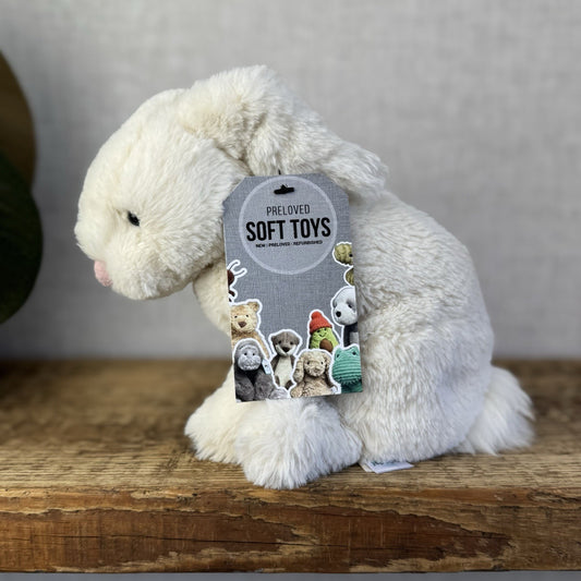 Jellycat Small Riley Bunny - Cream Lop Ear Bunny Rabbit Soft Toy Retired 7”