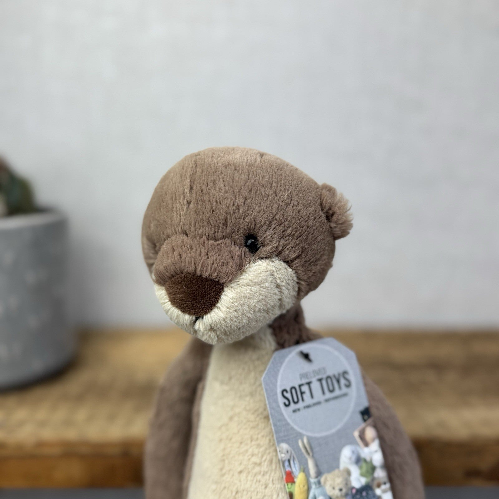 Jellycat Medium Bashful Otter - Rare & Retired Otter Soft Toy Beanie Medium 12"