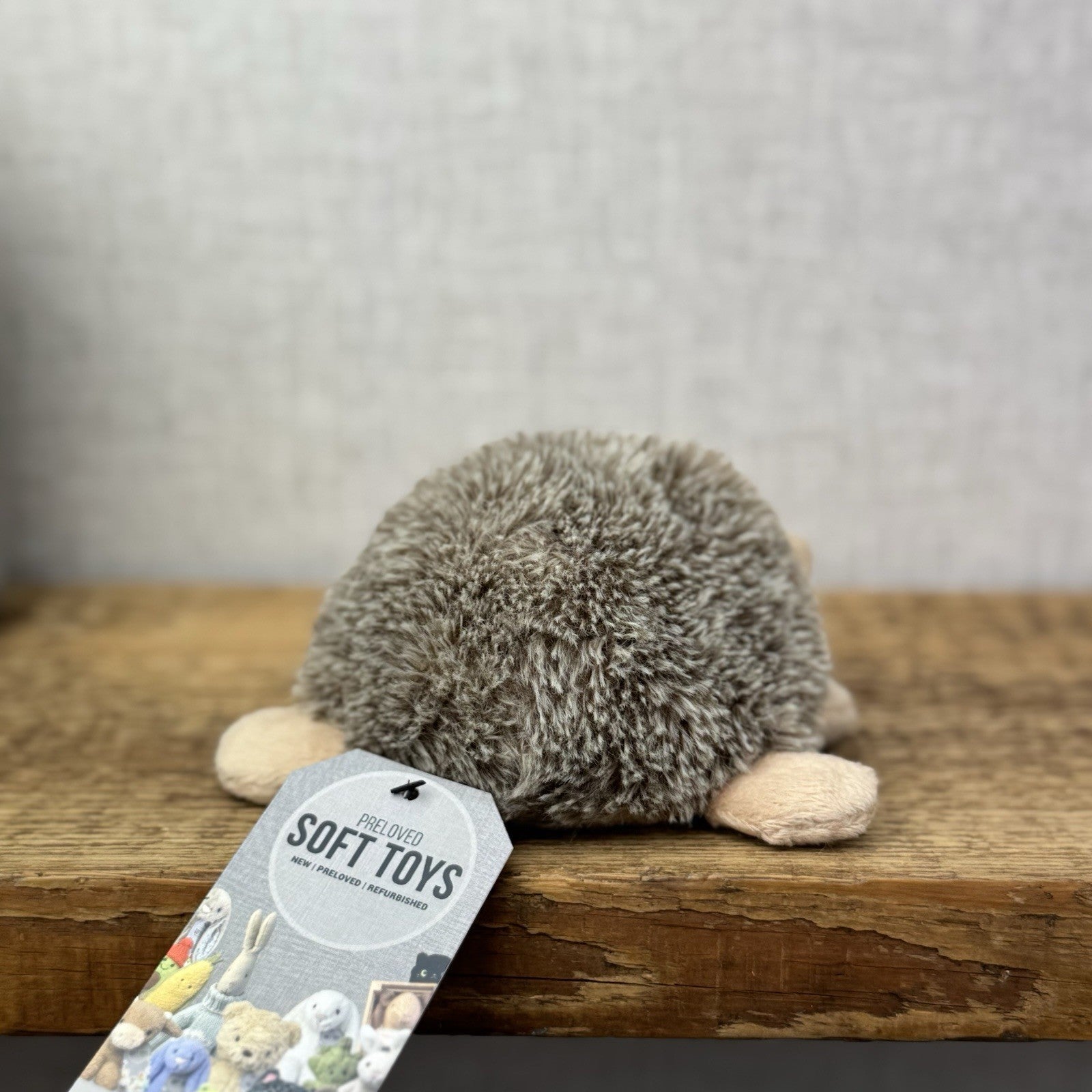 Bukowski Bears Huburt Cuddly Toy Hedgehog Soft Toy Beanie - Small Hedghog Plush 