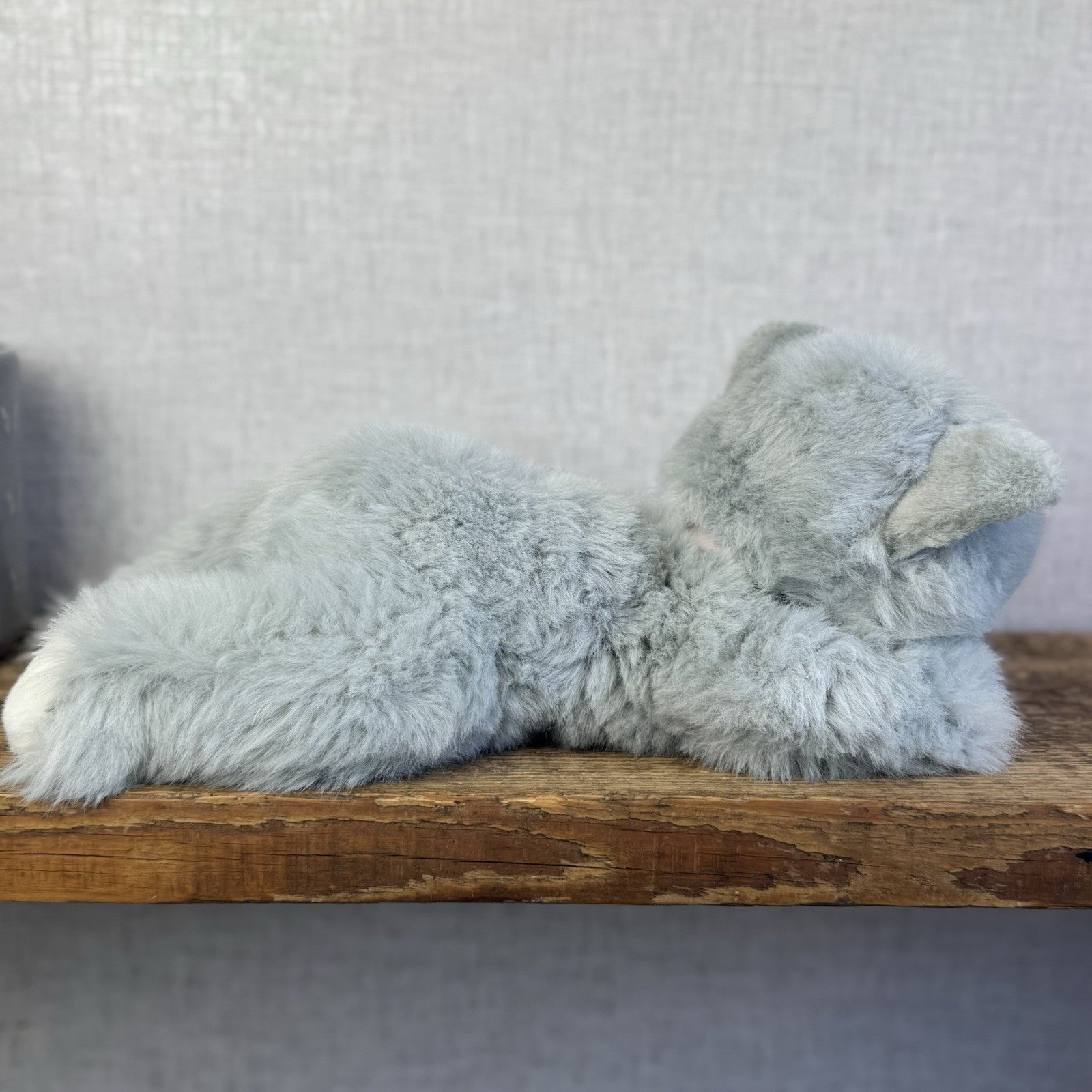 Chosen International Floppy Grey  Beanie Kitten - Vintage Grey Kitten ESSA 12”