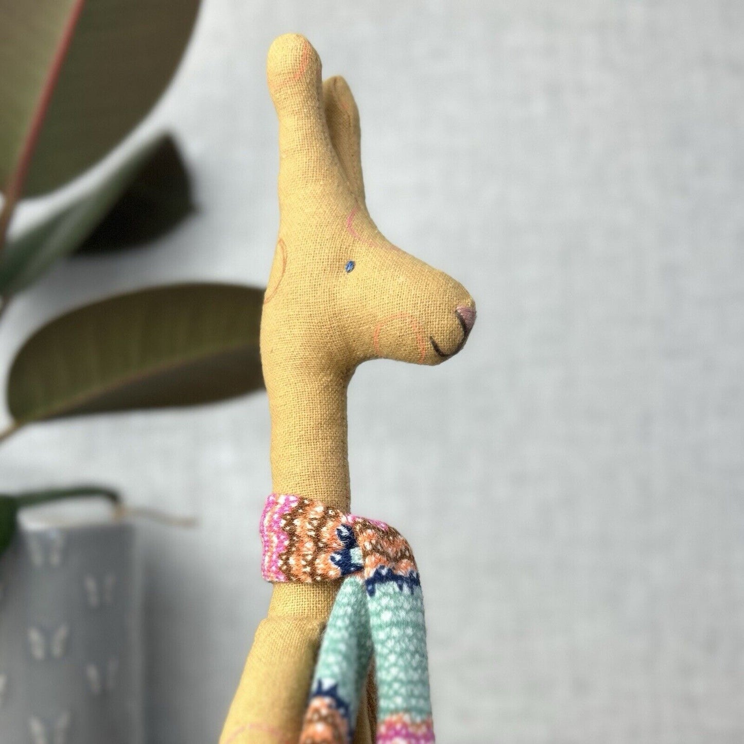 Maileg Mini Giraffe - Maileg Giraffe With A Scarf 12” - Retired 2014