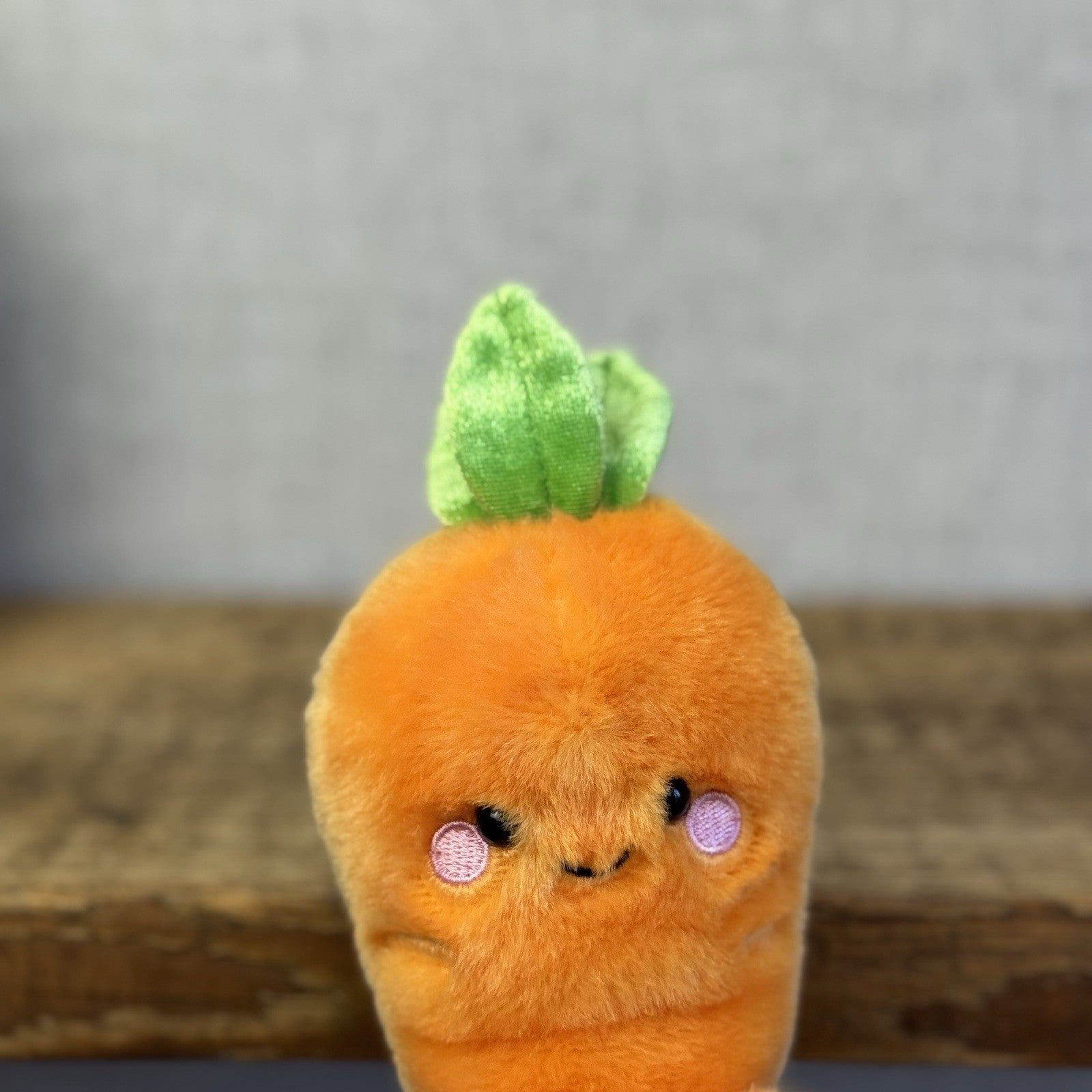 Aurora - Palm Pals Mini Beanbag Plush - Cheerful Carrot Mini Orange Carrot 5"