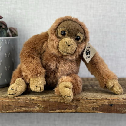 WWF Anna Club Plush - Orangutan Endangered Species Soft Toy Monkey Medium 10"