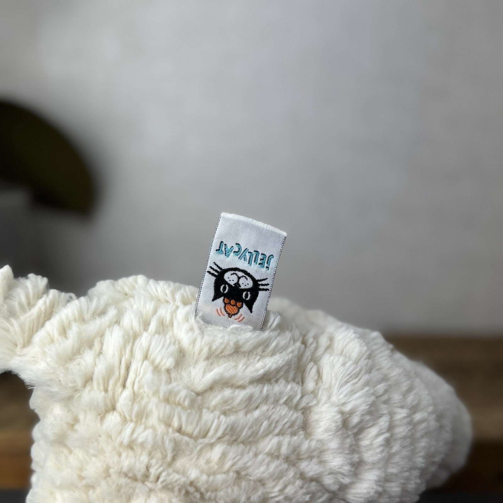 Jellycat Medium Fuddles Sheep Lamb Textured Lamb Soft Toy Beanie 12"