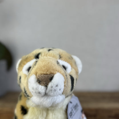 Keel Toys Signature Leopard - Small Leopard Plush Toy Realistic Wild Cat 8"