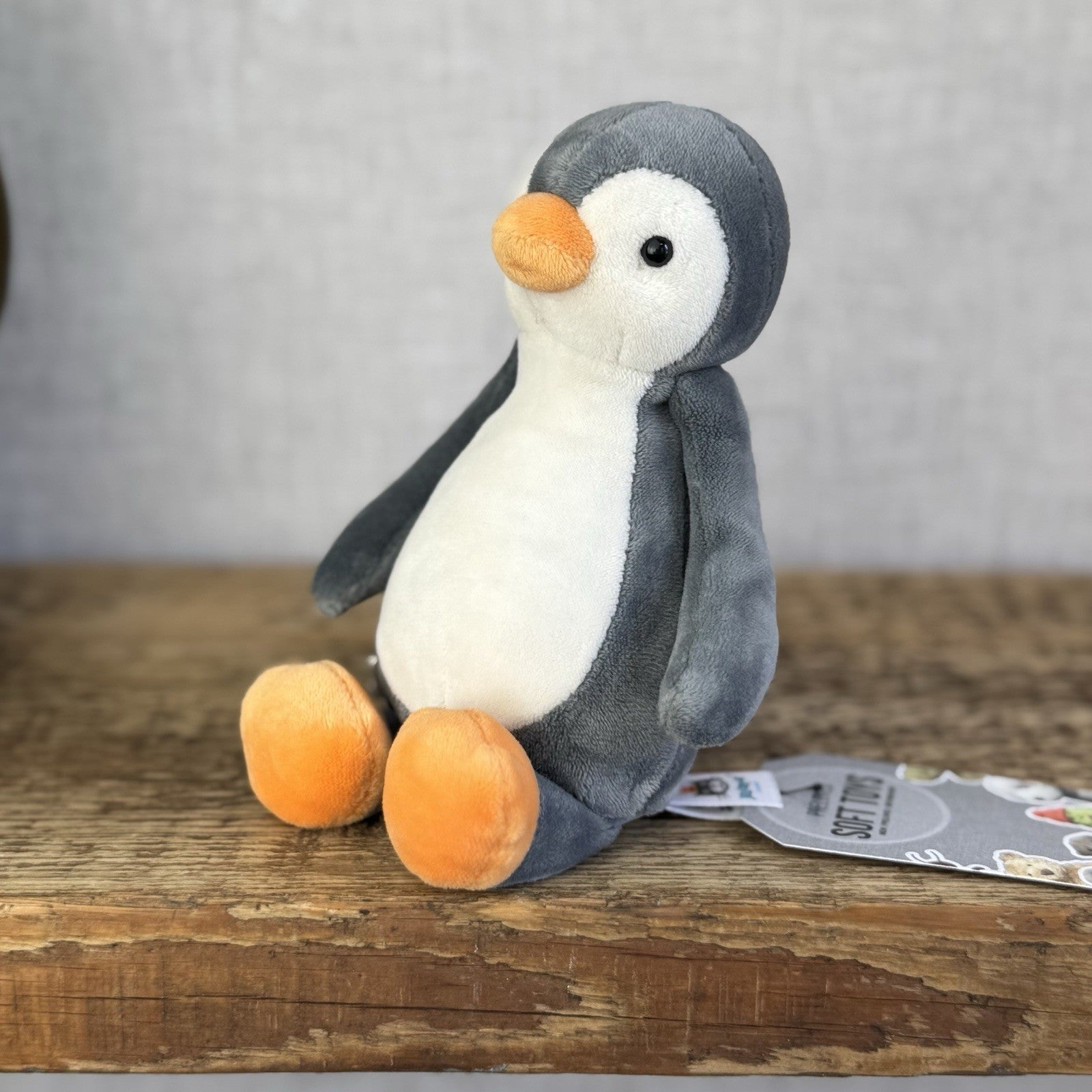 Jellycat My First Penguin Soother - Velour Small Beanie Penguin Soft Toy Rare 7”