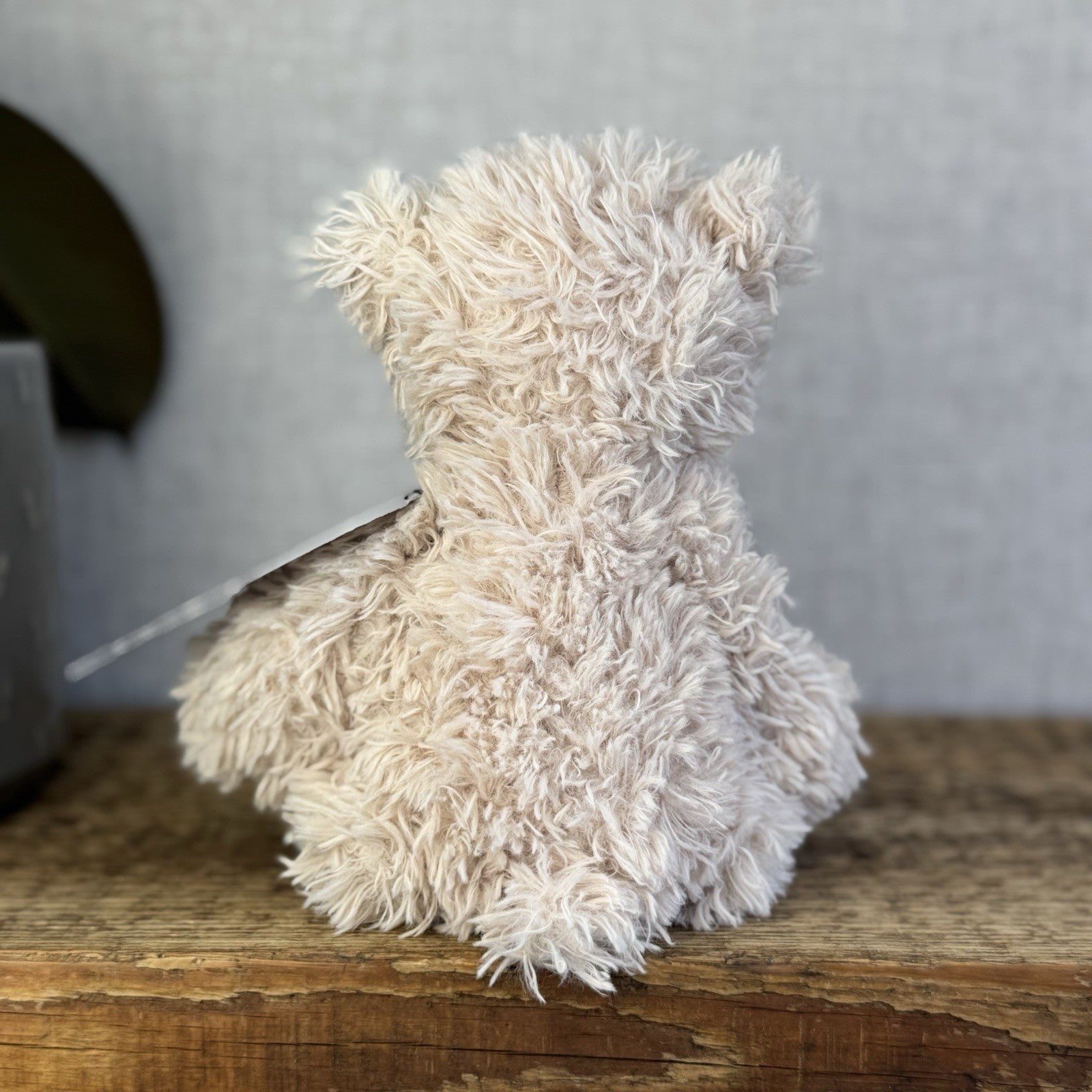 Jellycat Small Biscuit Bear - Curly Off White Small Beanie Bear Rare Retired 7"