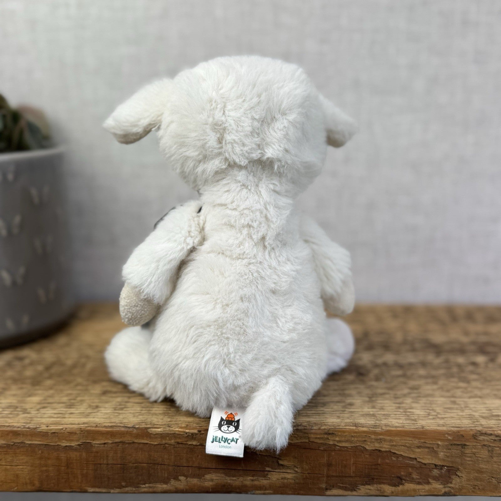 Jellycat Nibbles Lamb - White Sheep Beanie Farm Animal Fluffy Retired Rare 10"