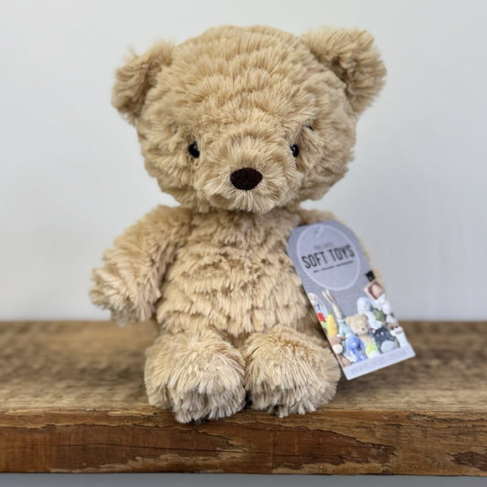 Jellycat Squishu Bear - Small Texture Bear Soft Toy Honey/Brown Retired Rare 10”