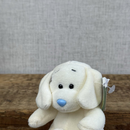 Blue Nose Friends Verity Dog #38 - Cream Mini Dog Plush Beanbag New With Tags