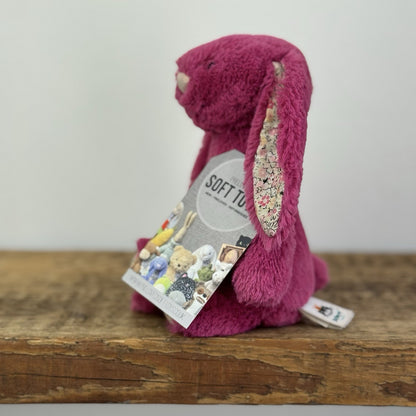 Jellycat Bashful Rose Blossom Small Bunny (Faded Ears) Rare/Retired 8"