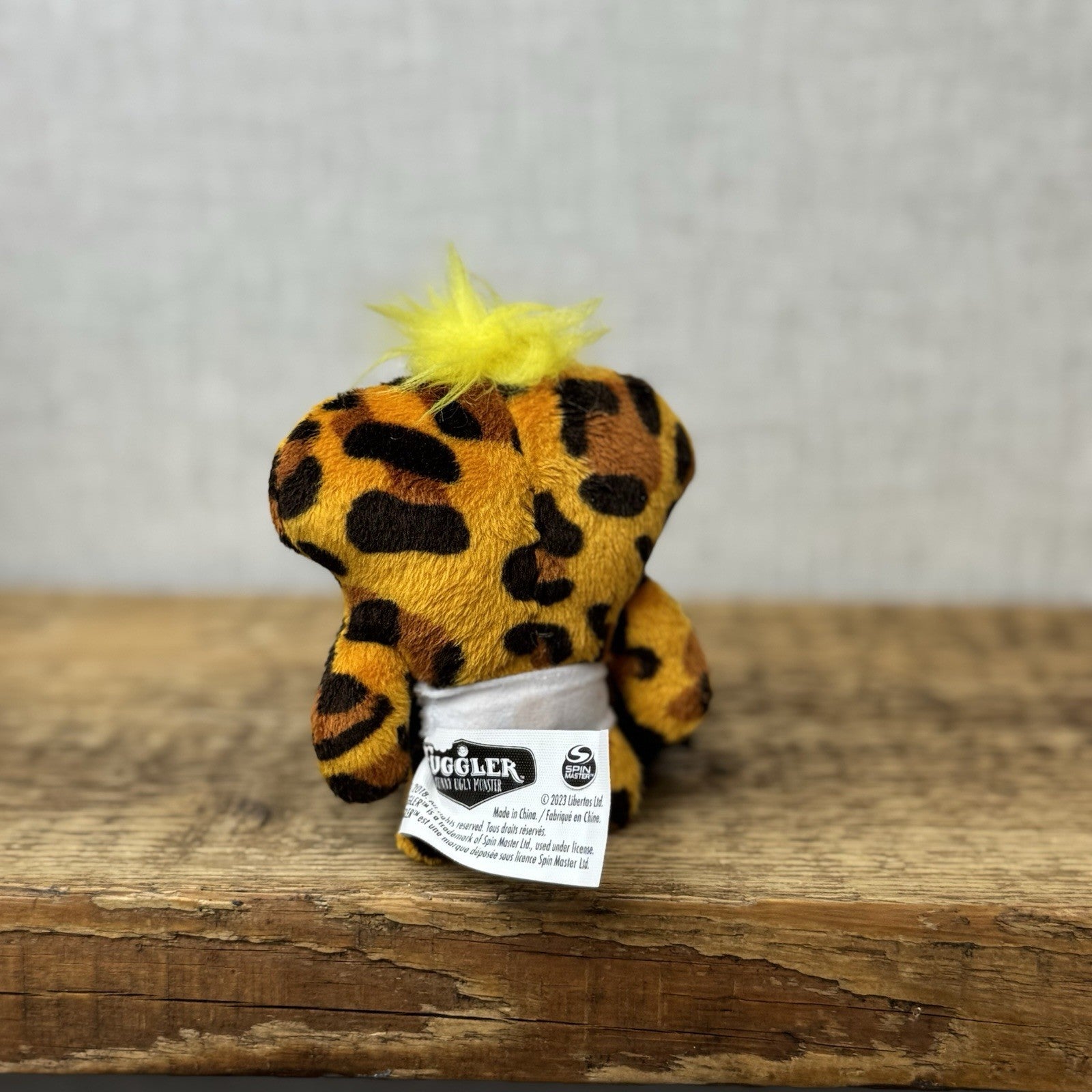 Fuggler Baby Fugg - Annoyed Alien Leopard Print Fleece Plush Mini Monster 3.5"