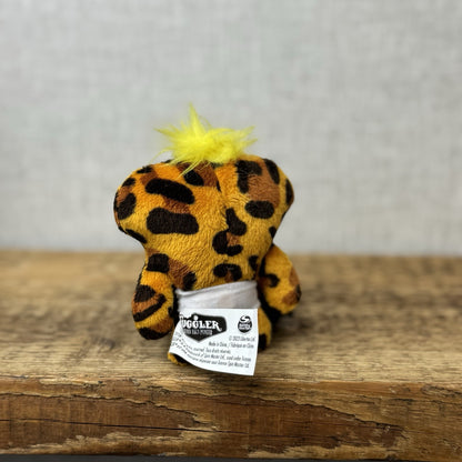 Fuggler Baby Fugg - Annoyed Alien Leopard Print Fleece Plush Mini Monster 3.5"