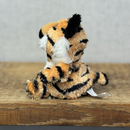 Russ Berrie Luvvies - Bob The Tiger - Pudding Tiger Soft Toy Tiny 4”