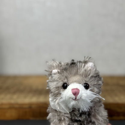 Bukowski Bears Little Kitty - Maciek Kitten Miniature Grey Tabby Cat Beanie 6"