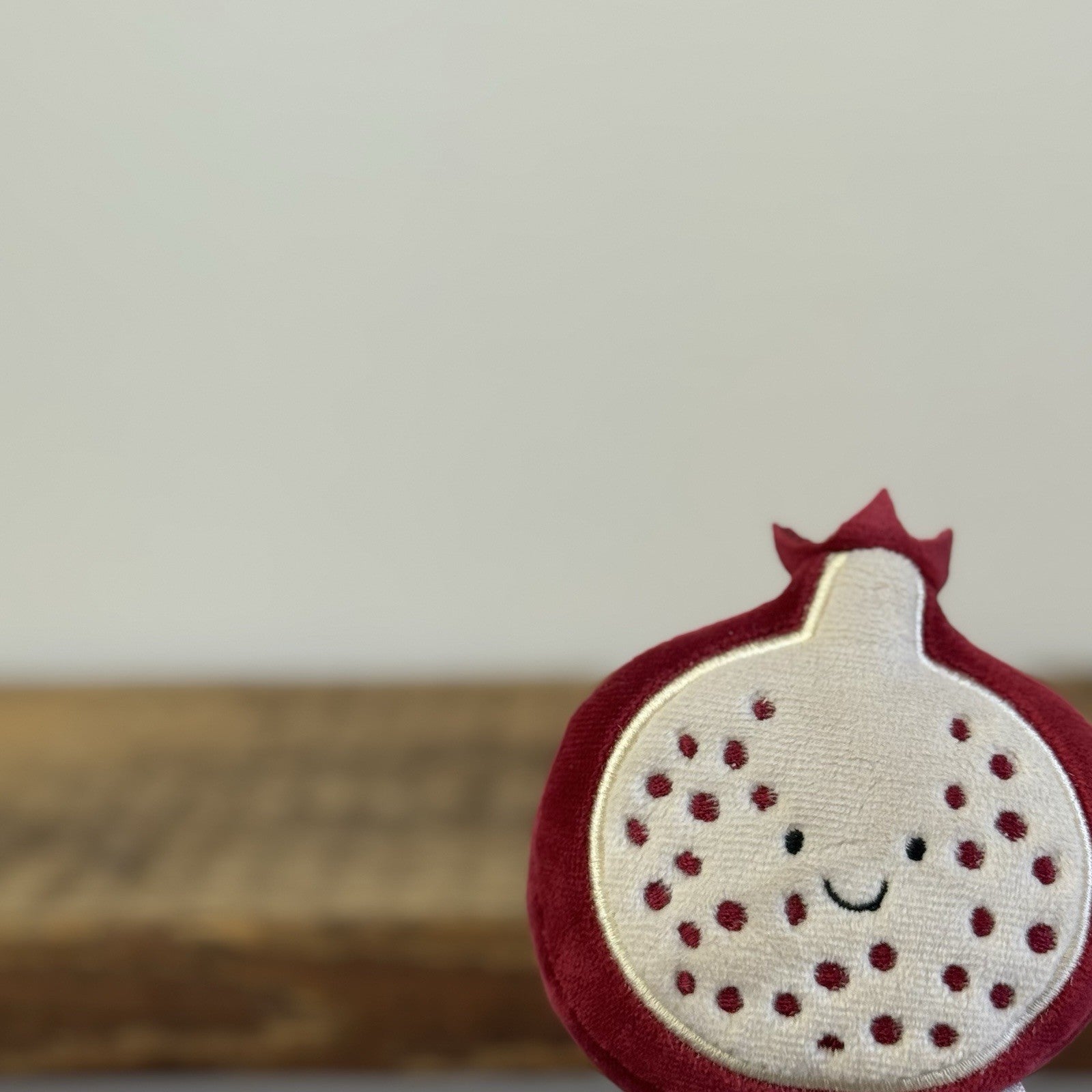 Jellycat Fabulous Fruit Pomegranate - Small Velour Beanie Fruit Retired Plush 4"