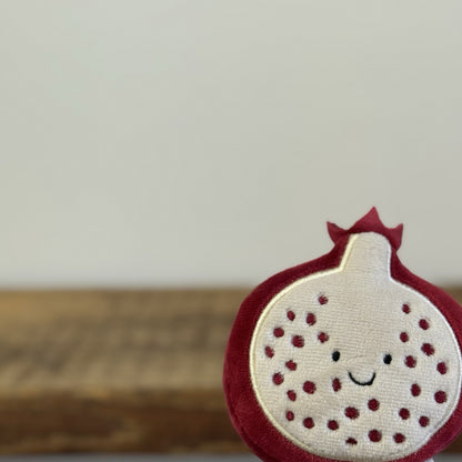 Jellycat Fabulous Fruit Pomegranate - Small Velour Beanie Fruit Retired Plush 4"