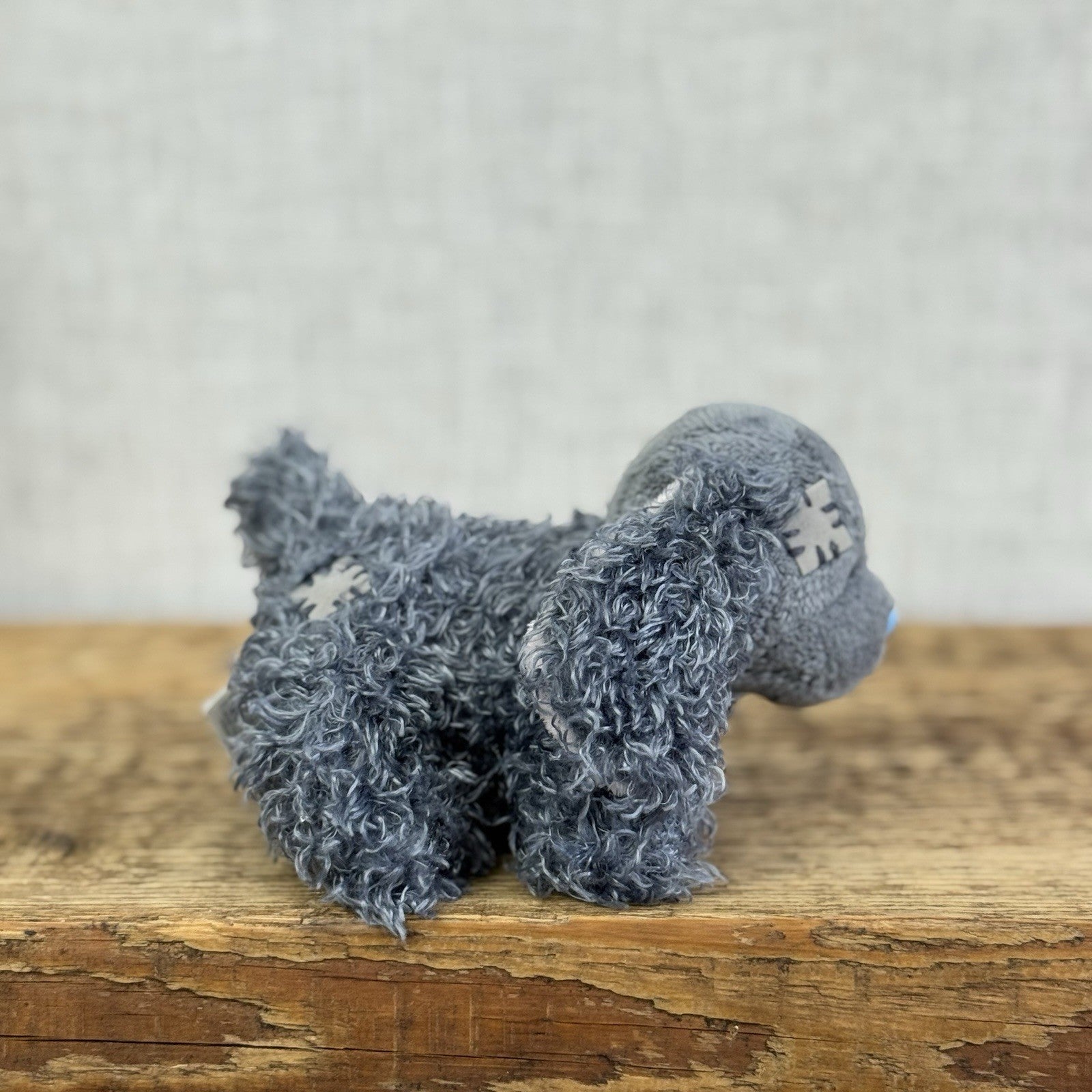 Blue Nose Friends Bixie Cocker Spaniel #113 - Mini Grey Fluffy Beanbag Dog Plush