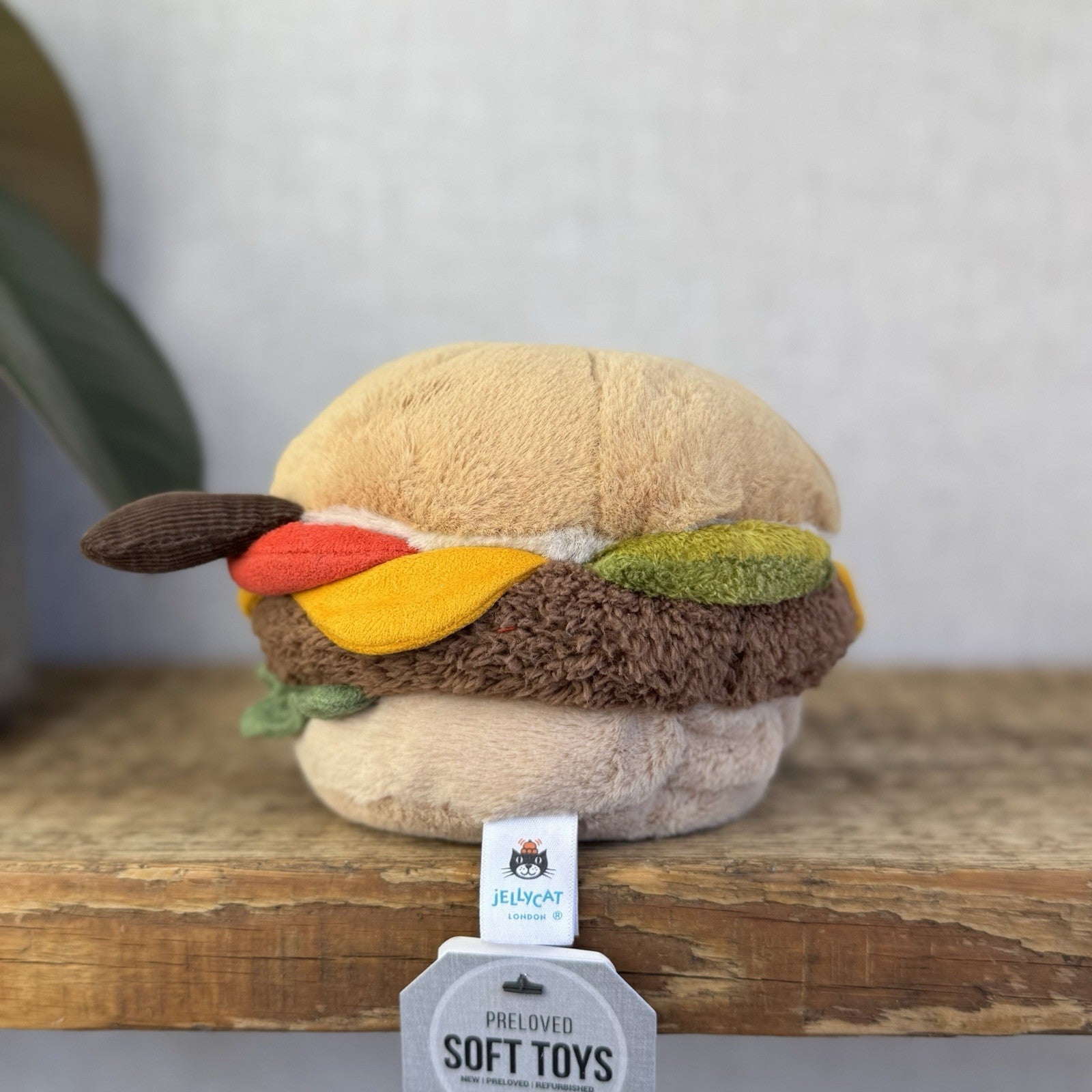 Jellycat Amuseable Burger Plush Soft Toy Food - Burger Beanie Plush Toy (#2)