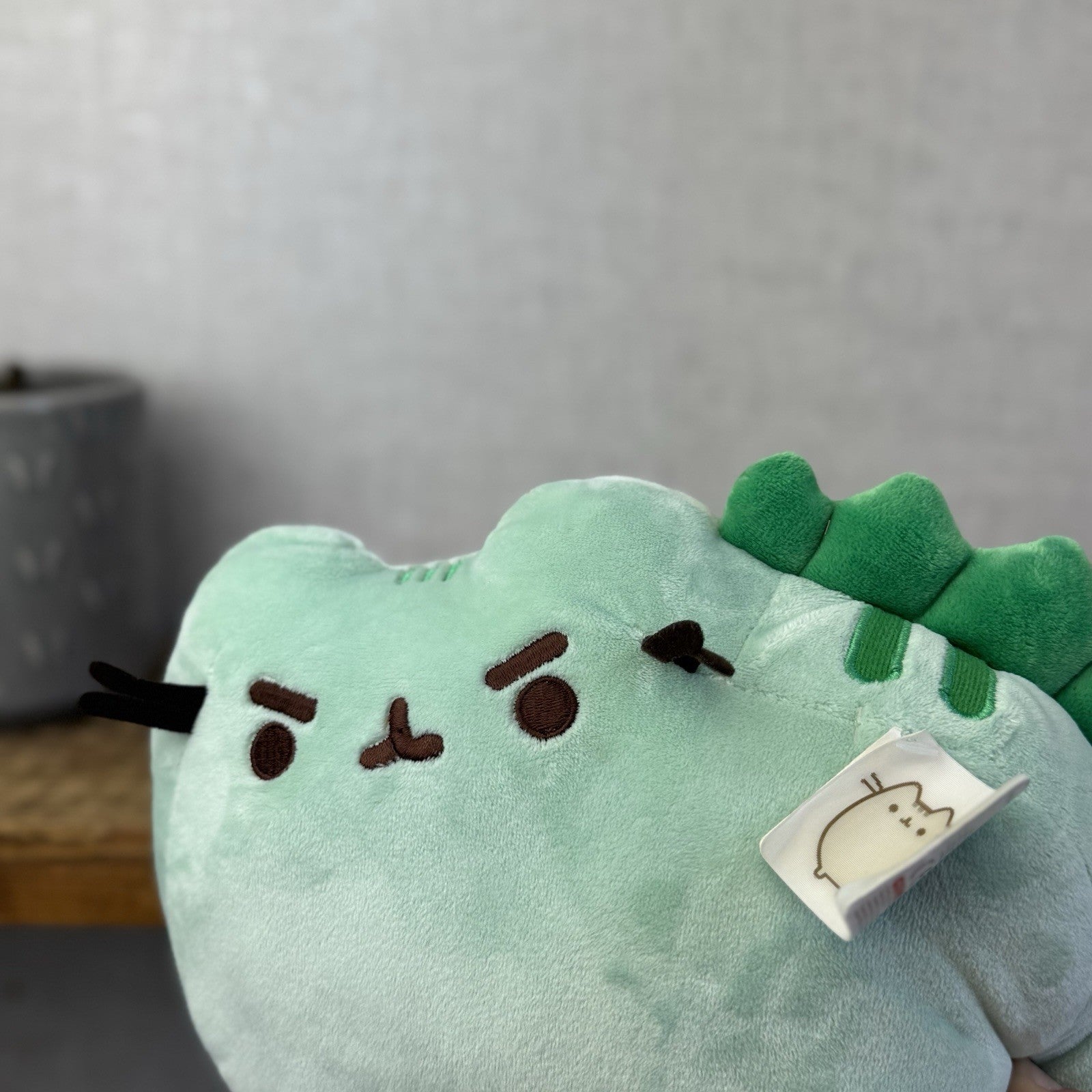 Gund Pusheen Cat - Pusheenosaurus Dinosaur Green - Partial Tags 10"