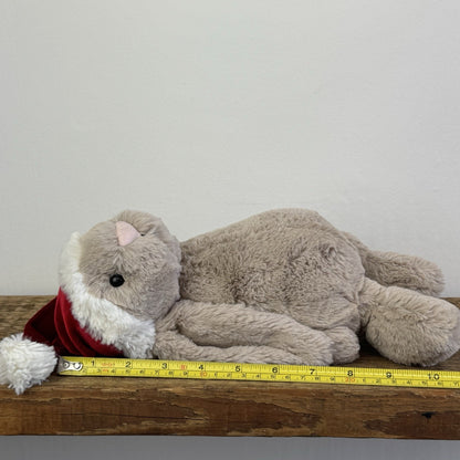 Jellycat Bashful Christmas Bunny - Beige Bashful Bunny With Christmas Hat 12"